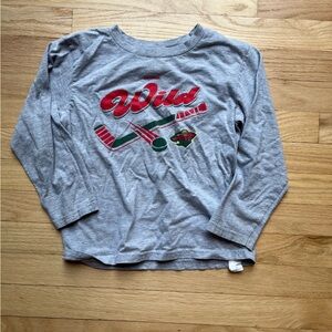 Kids MN Wild long sleeve tshirt